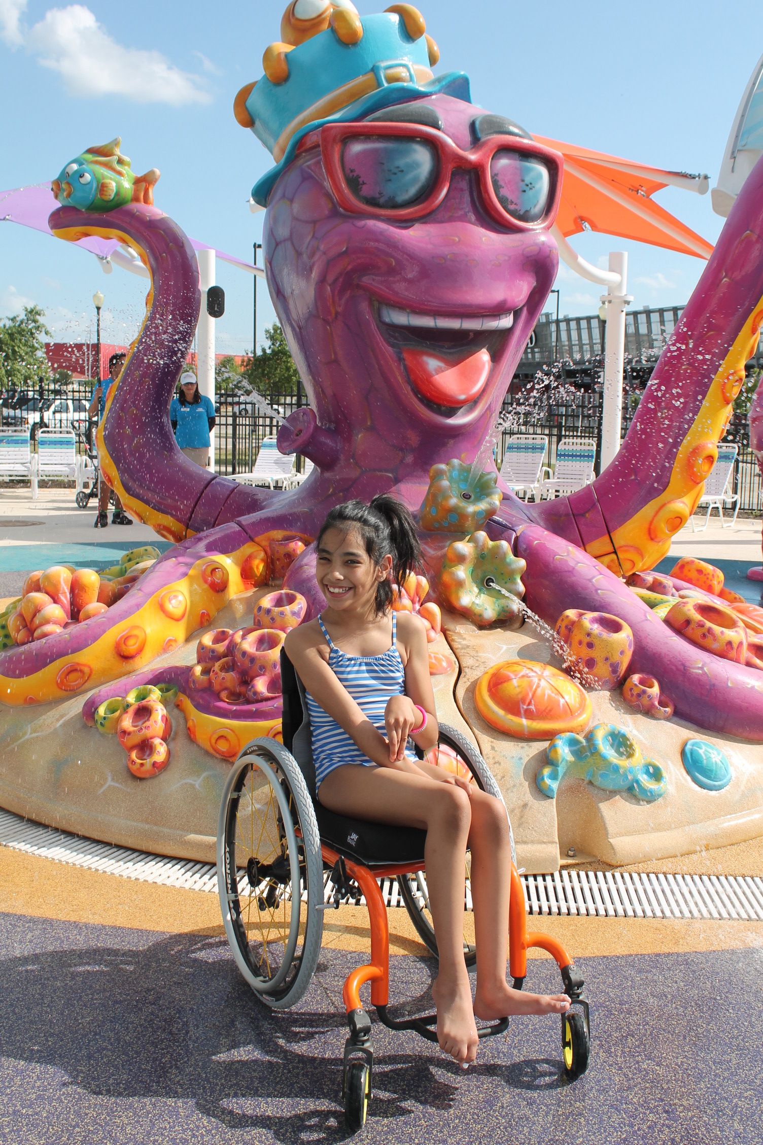 Girl in Wheelchair at Rainbow Reef