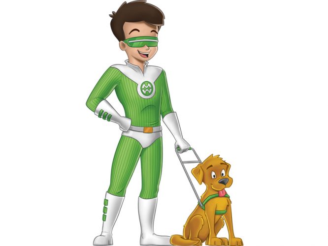 X-Ray drawing with dog